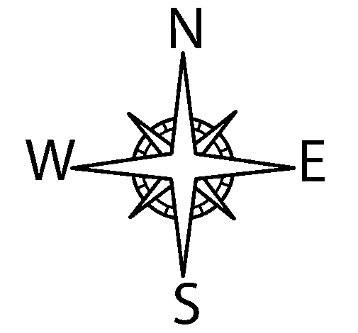 Compass coloring page