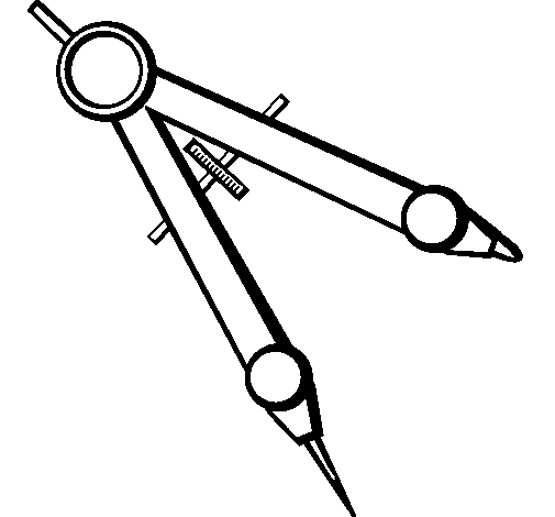 Compass coloring page