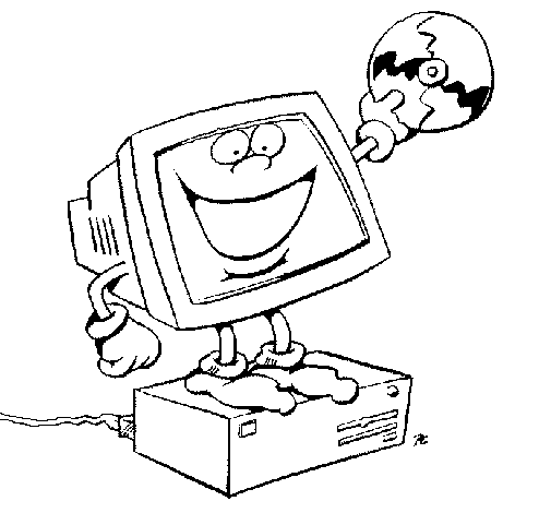 Computer coloring page