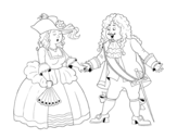 Count and countess coloring page