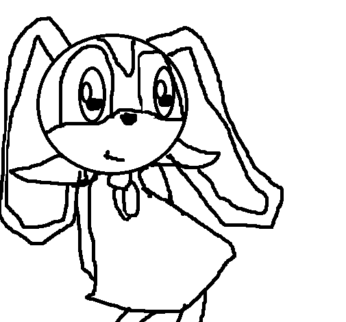 Cream rabbit coloring page