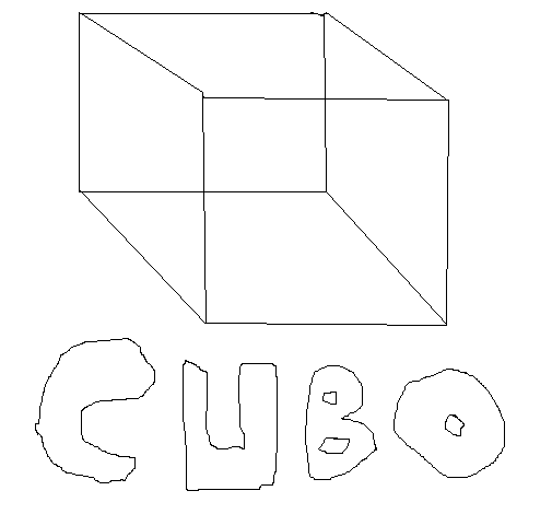 Cube coloring page