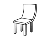 Curve Chair coloring page