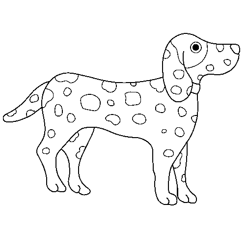 Dalmatian coloring page