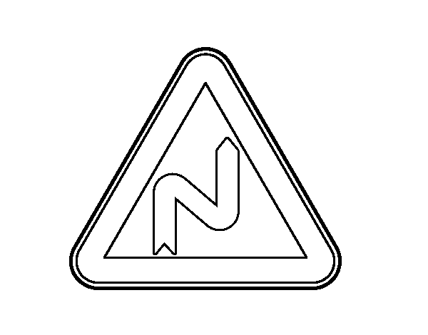 dangerous curves to the right coloring page