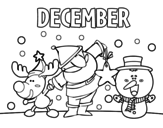 December coloring page