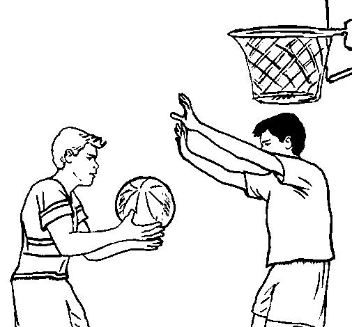 Defending player coloring page