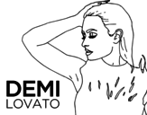 Dibujo de Demi Lovato Confident