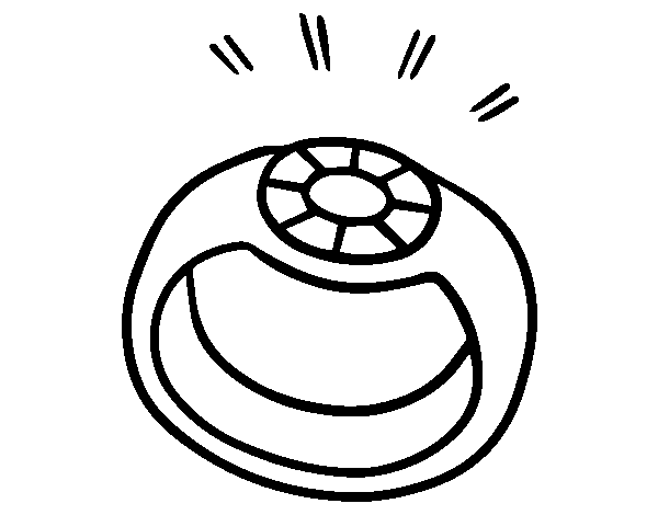 Diamond Ring. coloring page