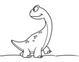 Dinosaur Piecito coloring page