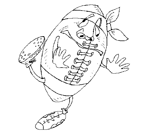 Dizzy ball coloring page