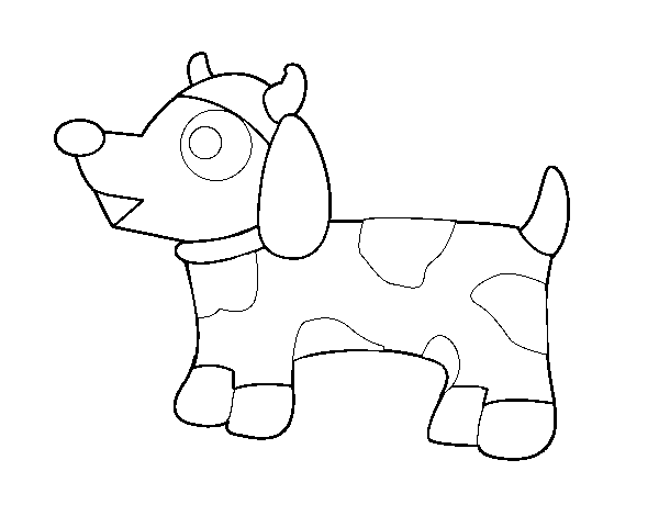 Dog-cow coloring page
