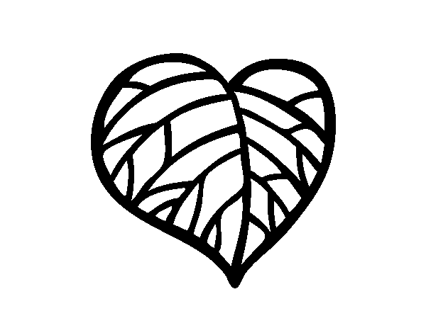 Ecologic Heart coloring page