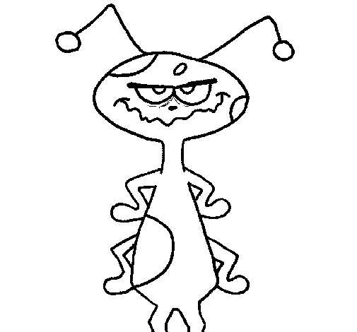 Extraterrestrial coloring page