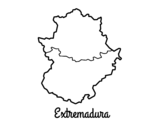 Extremadura coloring page