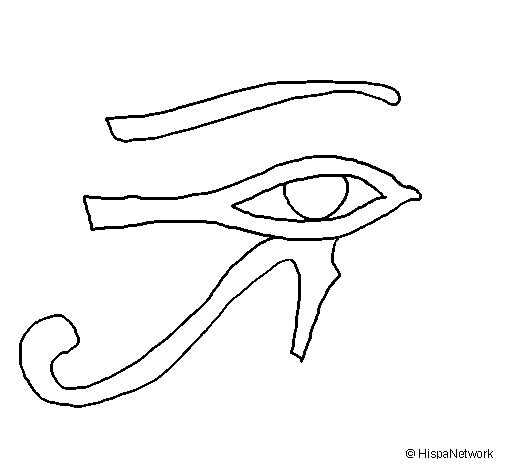 Eye of Horus coloring page