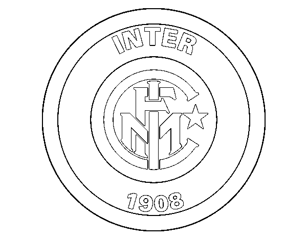 F.C. Internazionale Milano crest coloring page