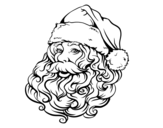 Dibujo de Face of Santa Claus for Christmas