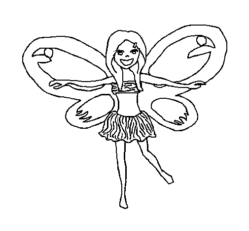 Fairy 3 coloring page