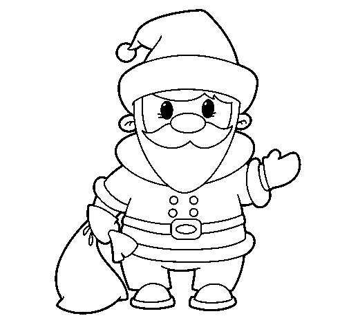 Father Christmas 4 coloring page