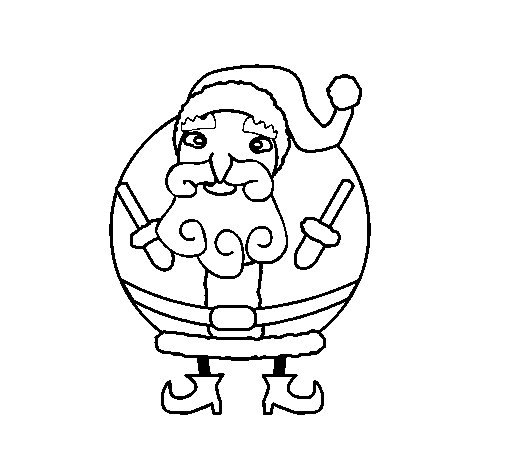 Father Christmas coloring page