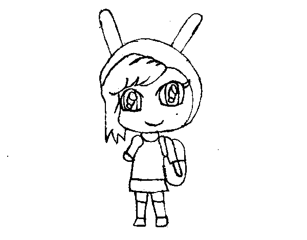 Fionna coloring page