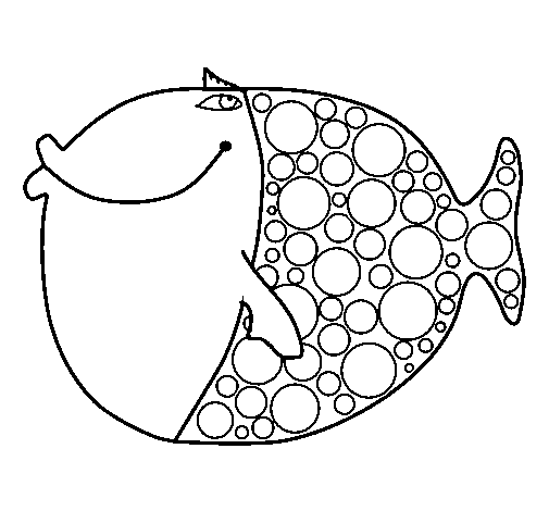 Fish 4 coloring page