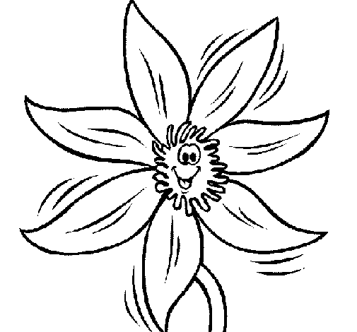 Flower 2a coloring page