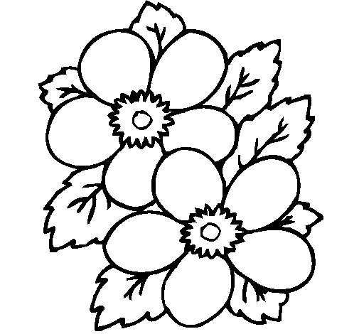 Flowers 1 coloring page