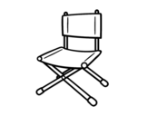 Folding chair coloring page
