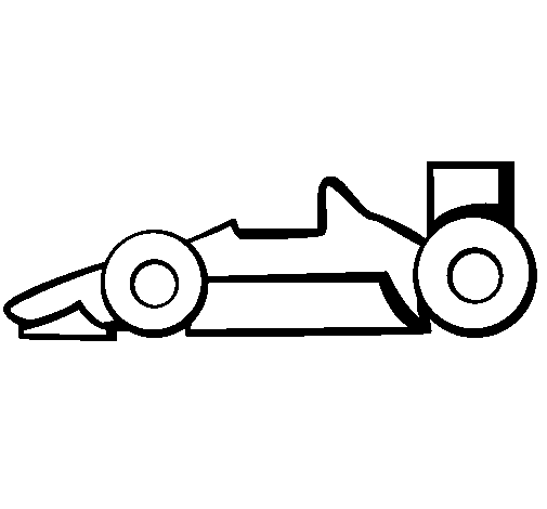 Formula 1 coloring page