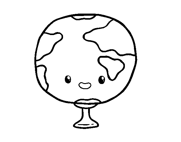 Geography course coloring page
