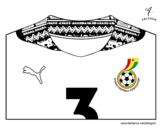 Ghana World Cup 2014 t-shirt coloring page