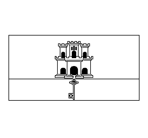 Gibraltar coloring page
