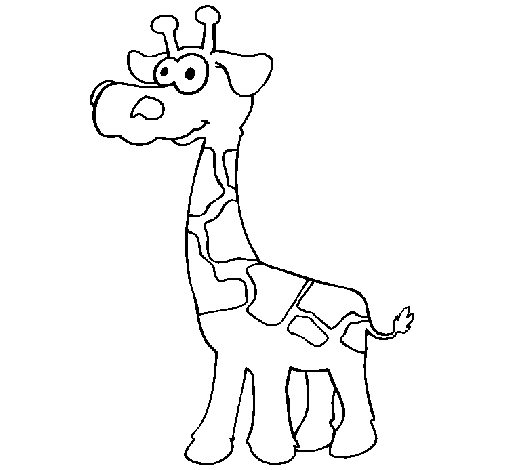 Giraffe 3 coloring page