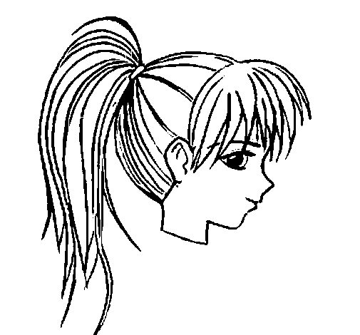 Girl 14 coloring page