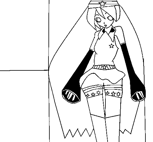 Girl 15 coloring page