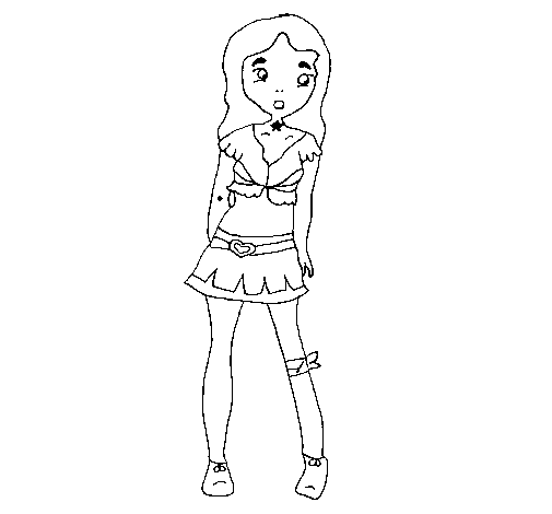 Girl 7 coloring page