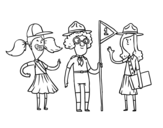 Girl Scouts coloring page