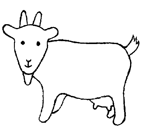 Goat 2 coloring page