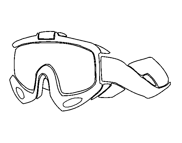 Goggles coloring page