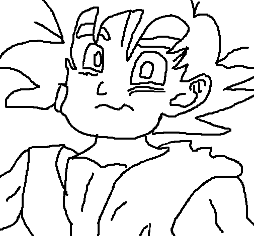 Goku coloring page