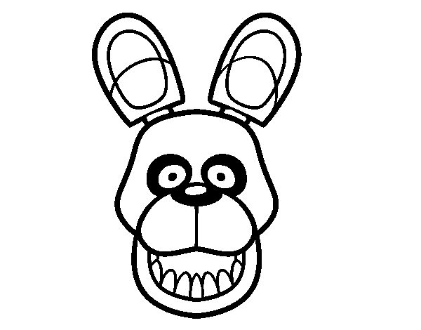 Golden Freddy from Five Nights at Freddy's coloring page