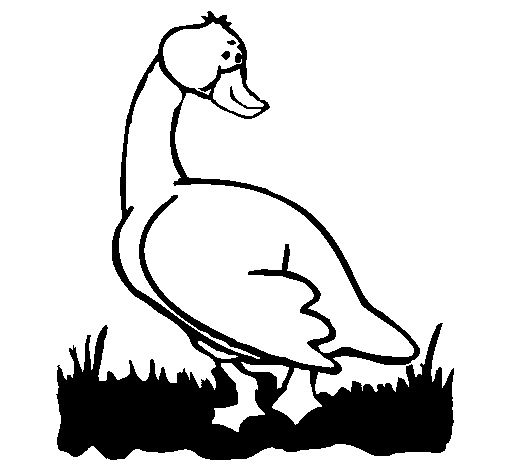 Goose coloring page