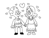 Dibujo de Grandparents love so much