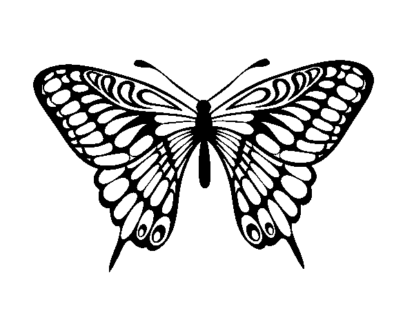 Great Mormon Butterfly coloring page