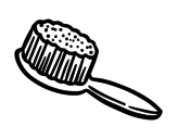 Dibujo de Hairbrush