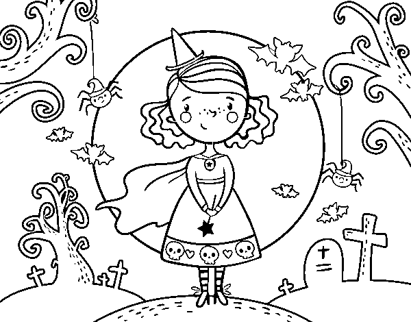 Halloween day coloring page - Coloringcrew.com