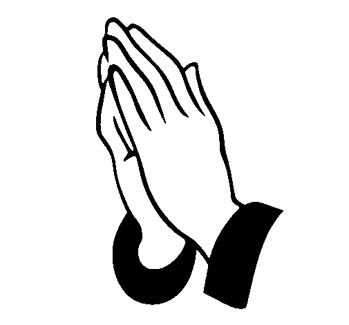 Hands coloring page