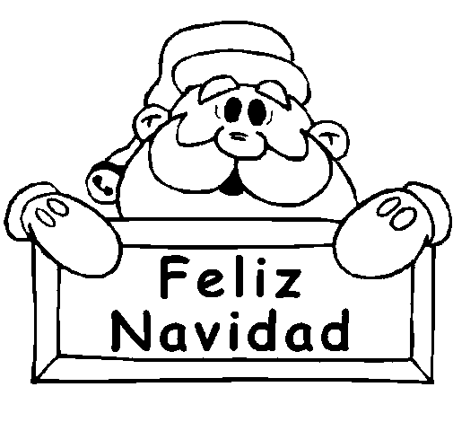 Happy Christmas coloring page